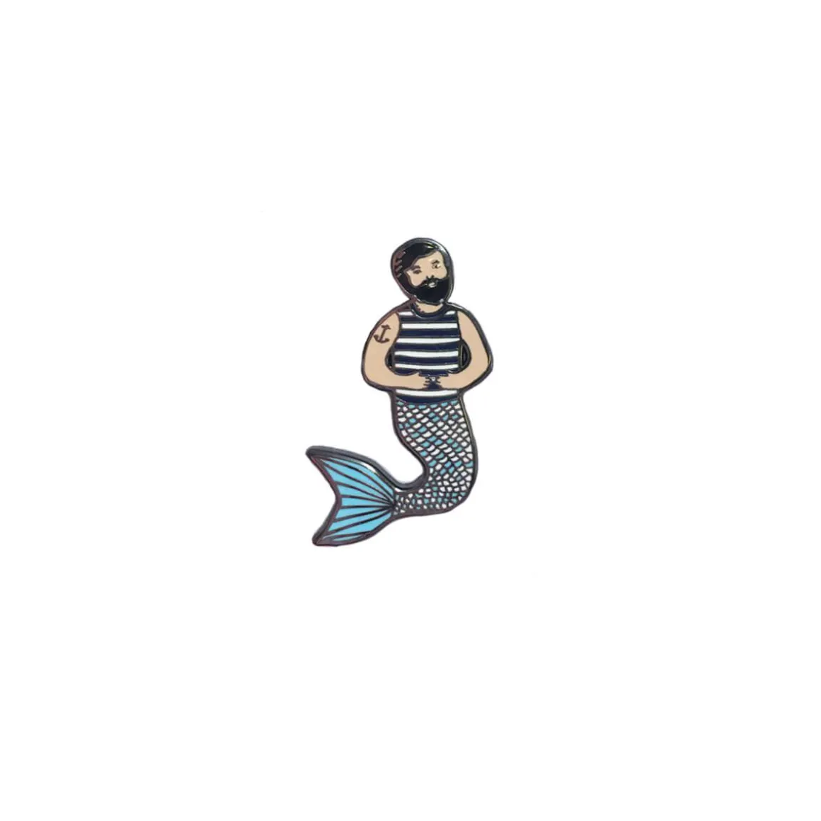 Merman Enamel Pin by Rosie Wonders