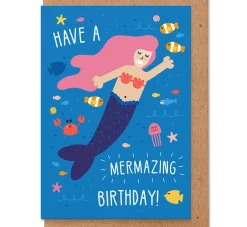 Mermazing Birthday Greetings Card by Studio Boketto