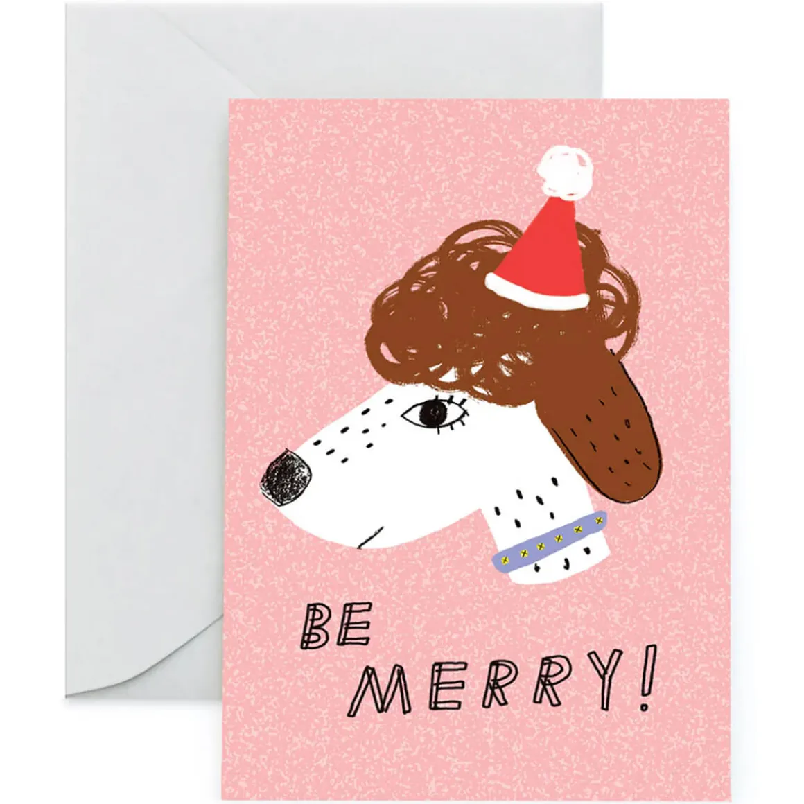 Merry Pooch Christmas Card by Carolyn Suzuki for 1973