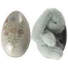 Metal Easter Egg and Mint Bunny (11cm) by Maileg