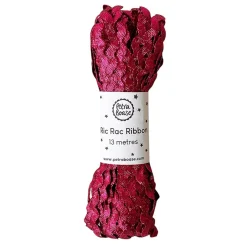 Metallic Ric-Rac Ribbon in Pink Tourmaline by Petra Boase