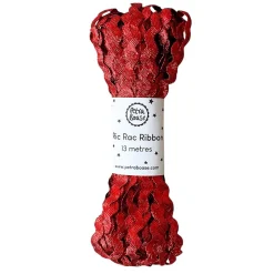 Metallic Ric-Rac Ribbon in Ruby Red by Petra Boase