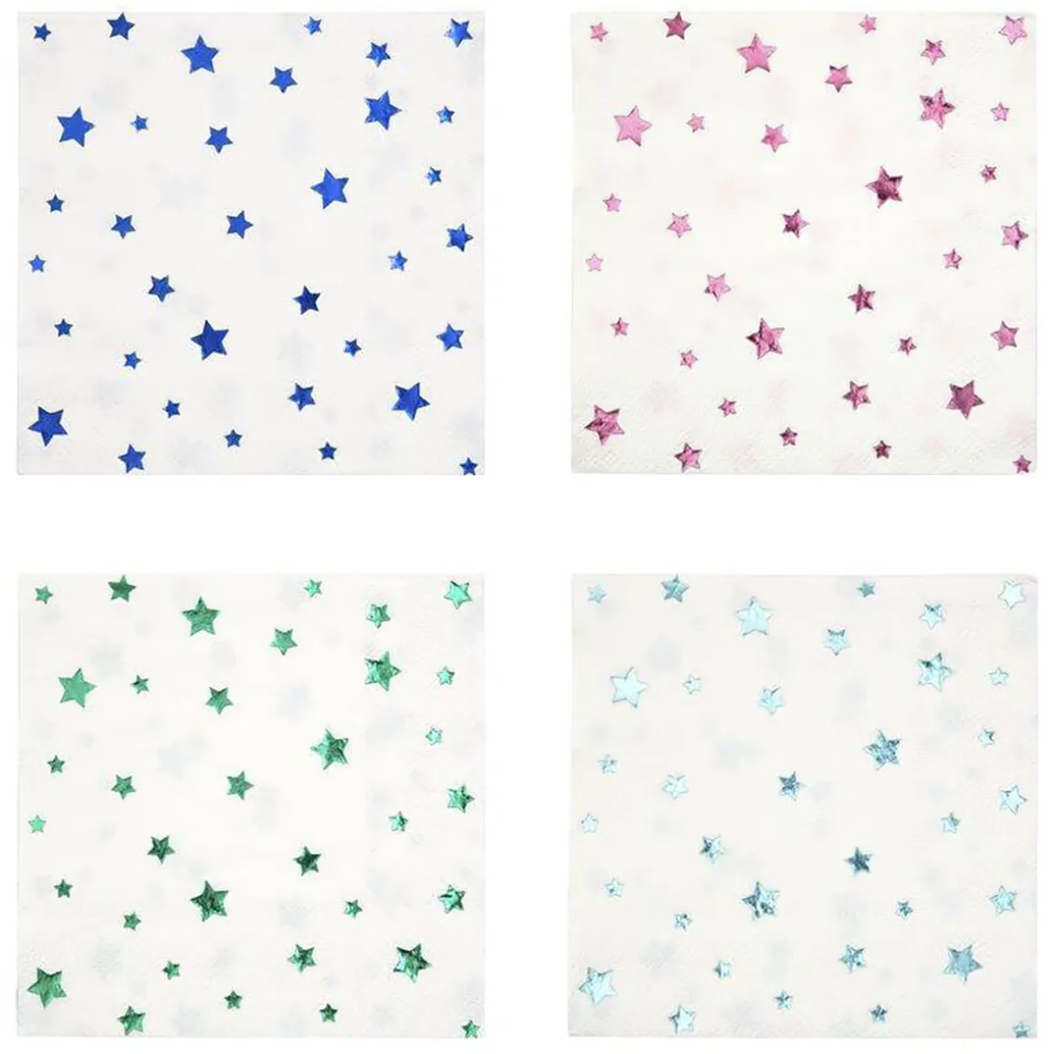 Metallic Stars Small Party Napkins by Meri Meri
