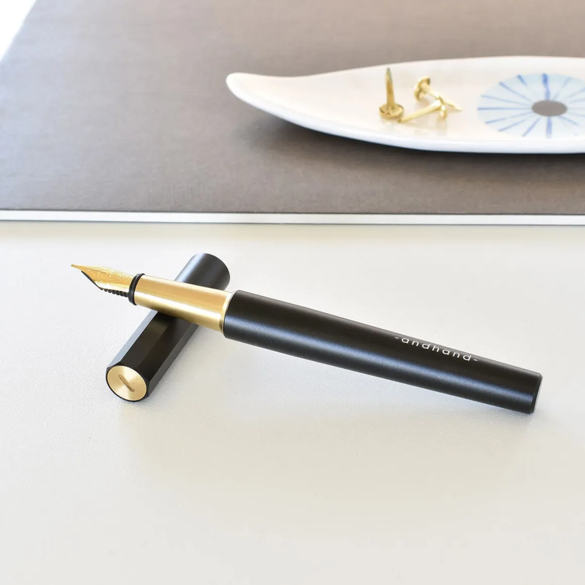 Method Fountain Pen in Black & Brass by Andhand