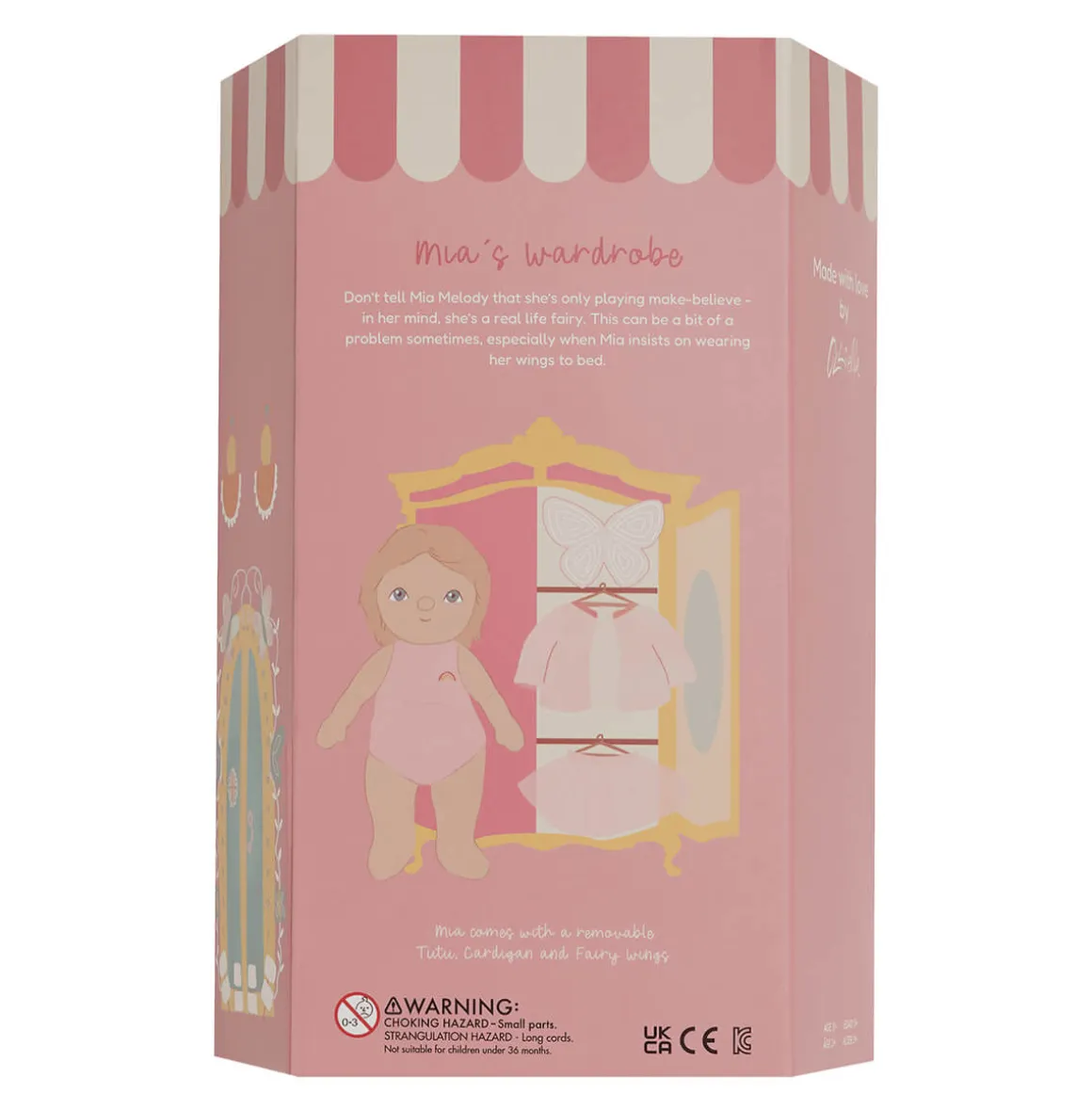 Mia Melody Dress Me Dinky Dinkums Doll by Olli Ella
