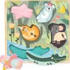 Michelle Carlslund Jungle Animals Touch And Feel Relief Puzzle by Vilac