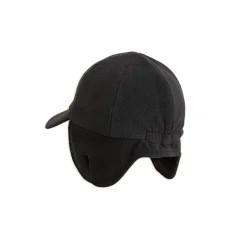 Micro Fleece Cap in Black by Mini Rodini - Last One In Stock - 52/54 (3-9 Years)