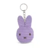 Miffy Corduroy Flat Keyring in Lilac (10cm) by Bon Ton Toys