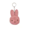 Miffy Corduroy Flat Keyring in Dusty Rose (10cm) by Bon Ton Toys