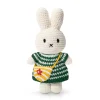 Miffy In Her Green Striped Dress And Flower Bag by Miffy Handmade