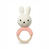 Miffy Teething Ring Rattle In Pastel Pink by Miffy Handmade