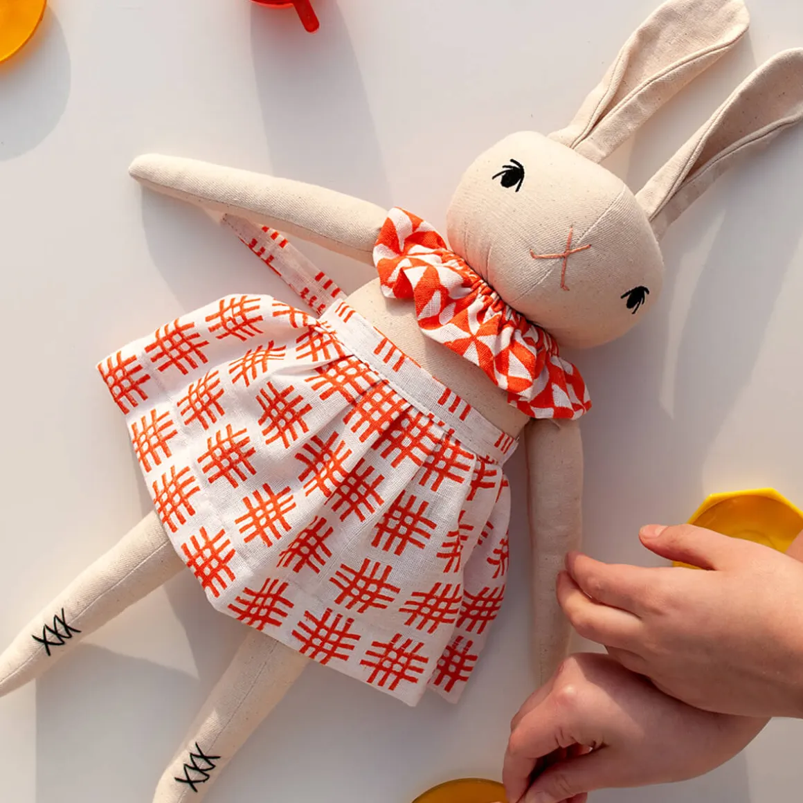 Mina Large Rabbit in Cream by Polka Dot Club