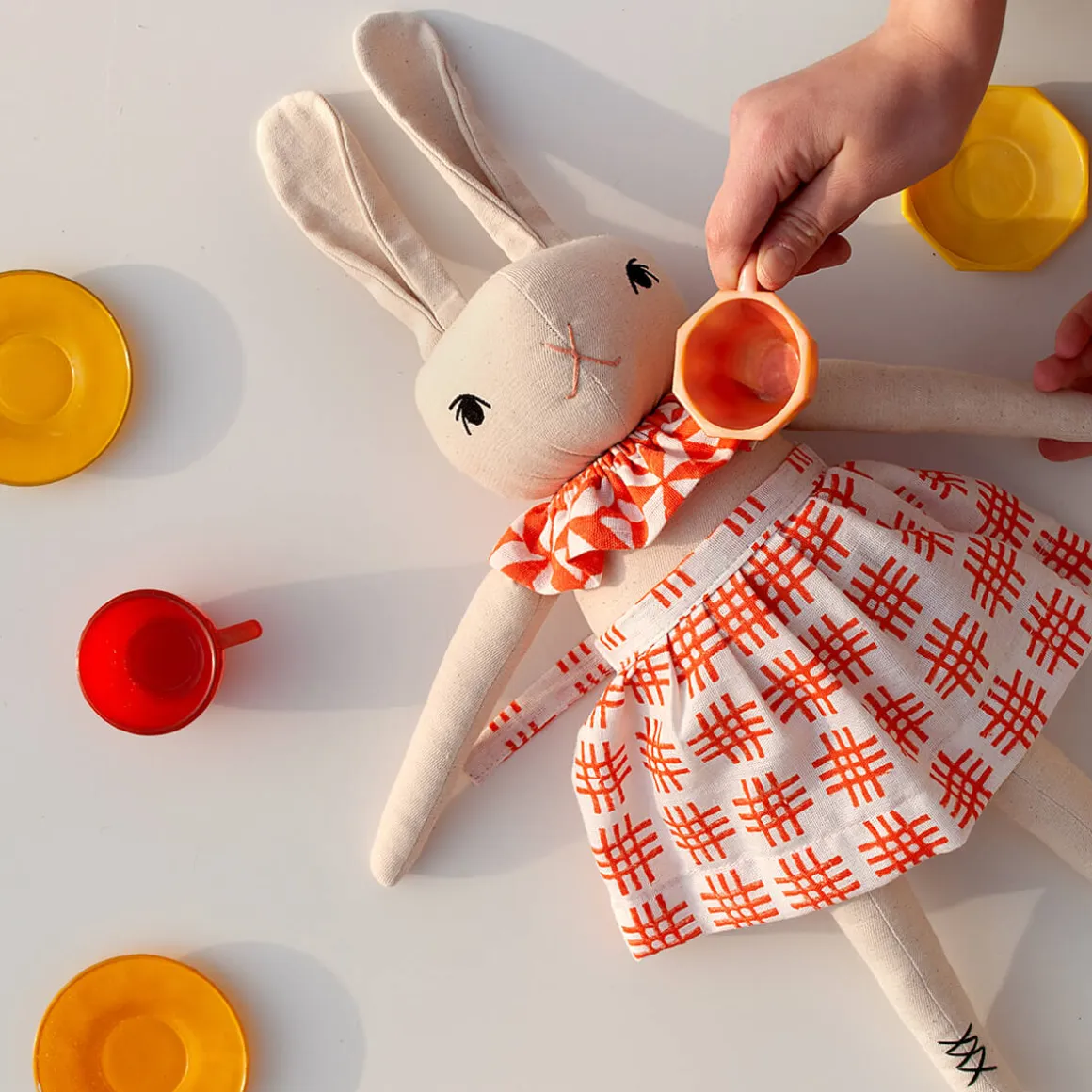 Mina Large Rabbit in Cream by Polka Dot Club