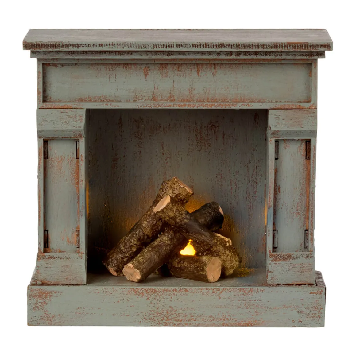 Miniature Fireplace in Vintage Blue by Maileg