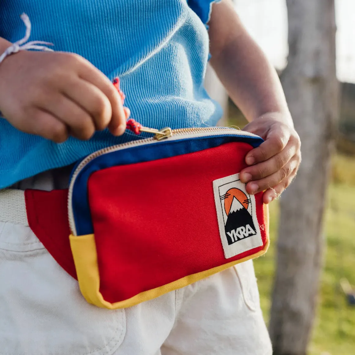 Mini Bum Bag in Tricolour by YKRA