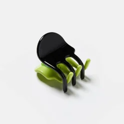 Mini Hair Claw in Black + Chartreuse by Chunks