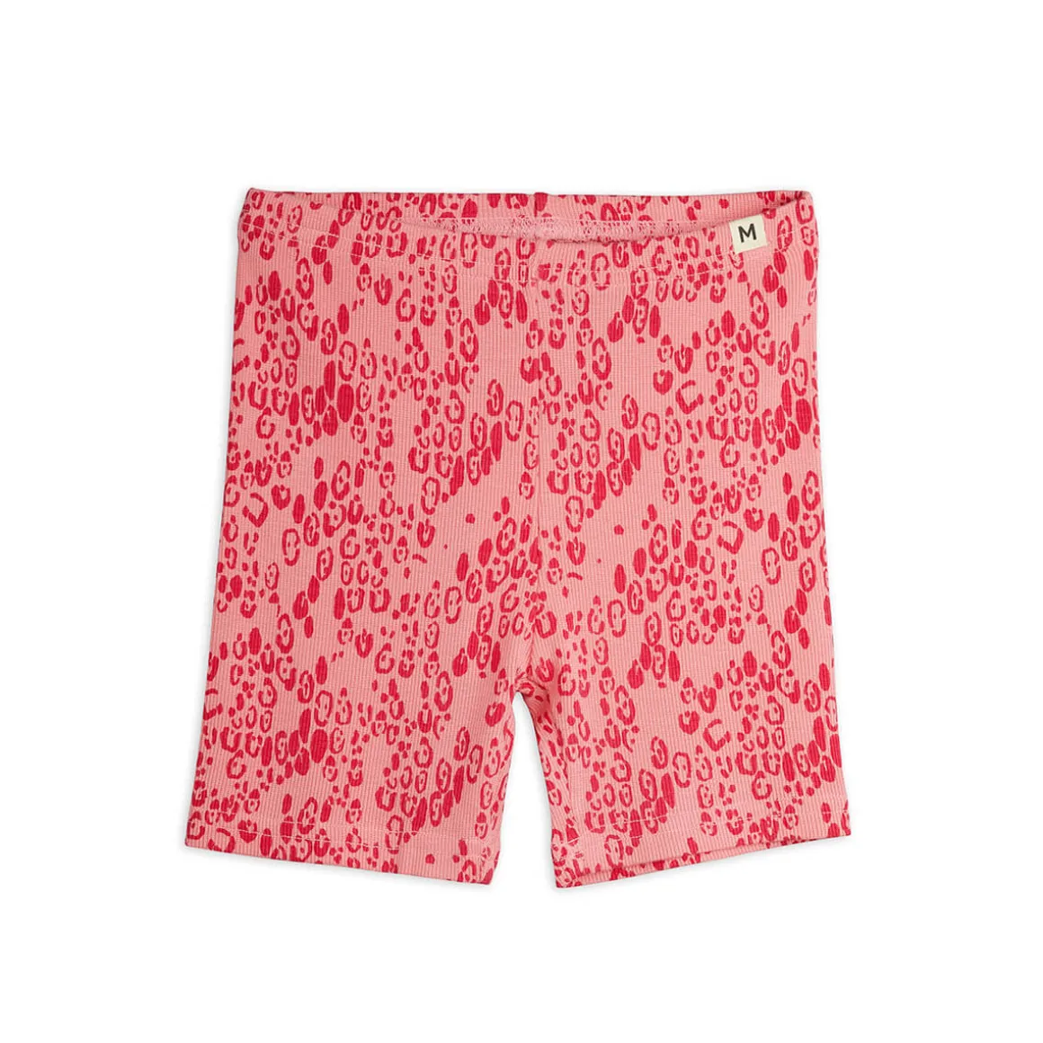 Mini Leopard AOP Bike Shorts in Pink by Mini Rodini