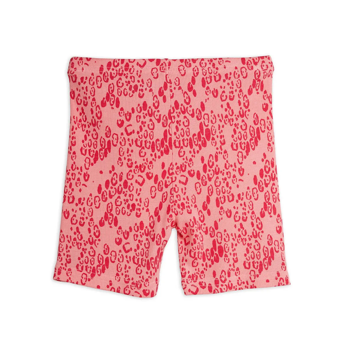 Mini Leopard AOP Bike Shorts in Pink by Mini Rodini