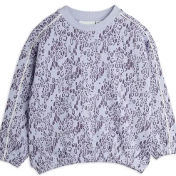 Mini Leopard Sweatshirt in Purple by Mini Rodini