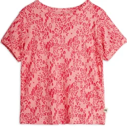 Mini Leopard Tee in Pink by Mini Rodini