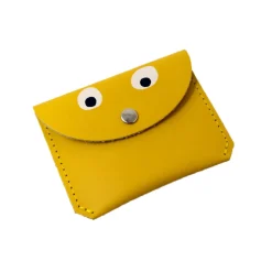 Mini Money Googly Eye Purse in Yellow by Ark Colour Designs