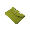 Mini Money Googly Eye Purse in Apple Green by Ark Colour Designs