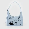 Mini Nylon Shoulder Bag in Embroidered Ballet Icons by Baggu