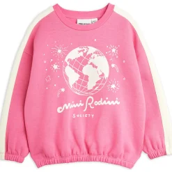 Mini Rodini Society Sweatshirt in Pink by Mini Rodini