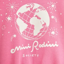 Mini Rodini Society Sweatshirt in Pink by Mini Rodini