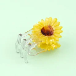 Mini Sunflower Hair Claw by Coucou Suzette