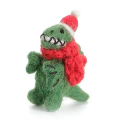 Mini T Rex Hanging Christmas Decoration by Amica