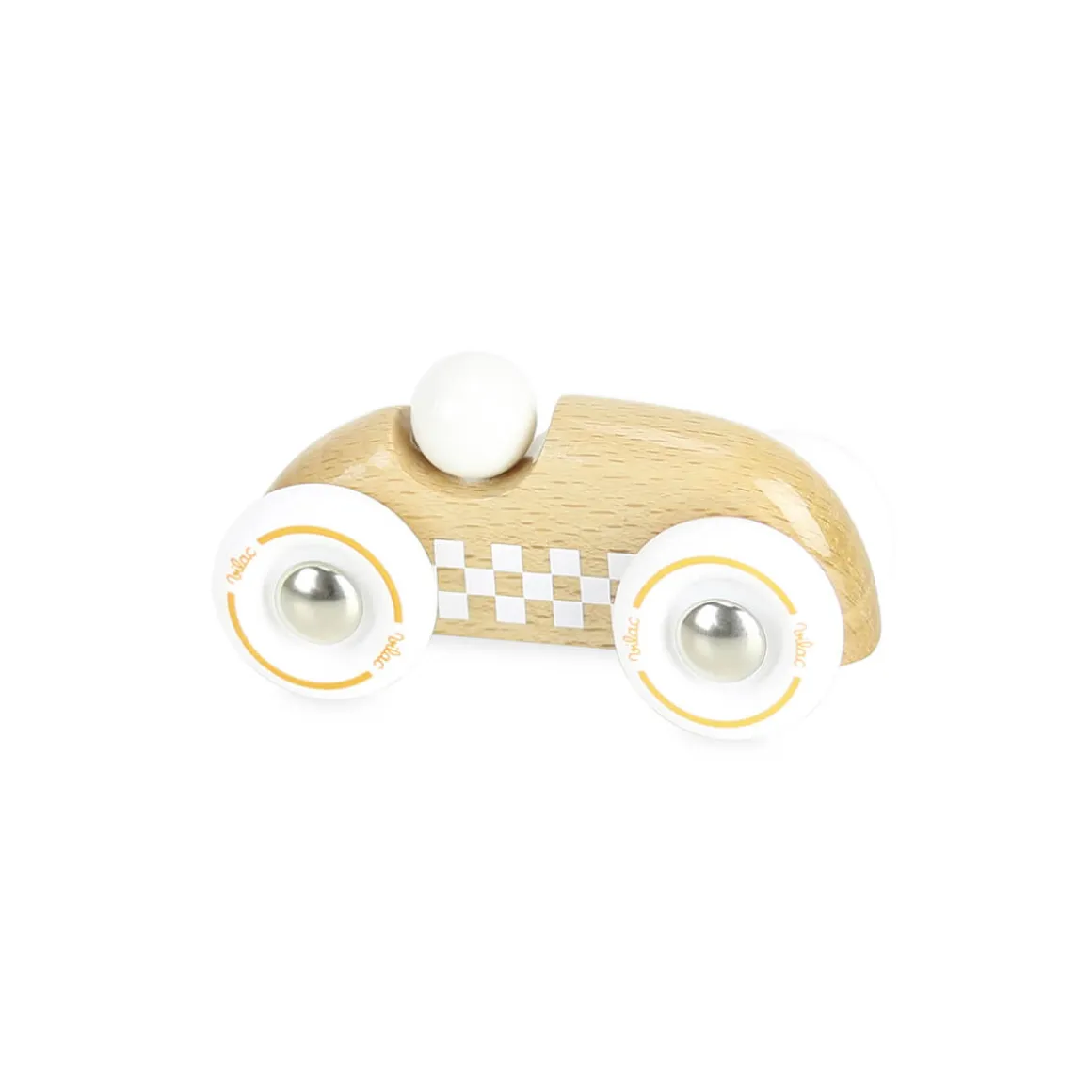 Mini Wooden Rally Car in Natural by Vilac