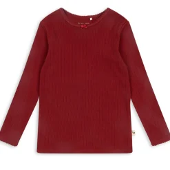 Minnie Long Sleeve Top in Red Dahlia by Konges Slojd