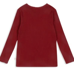 Minnie Long Sleeve Top in Red Dahlia by Konges Slojd