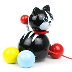 Minou The Cat Pull Toy by Vilac