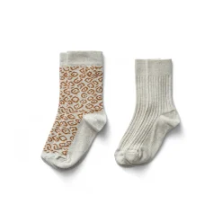 Mixed Sock Set in Leopard / Linen by Soor Ploom