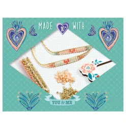 Miyuki And Hearts You And Me Twin Bracelets Craft Kit by Djeco