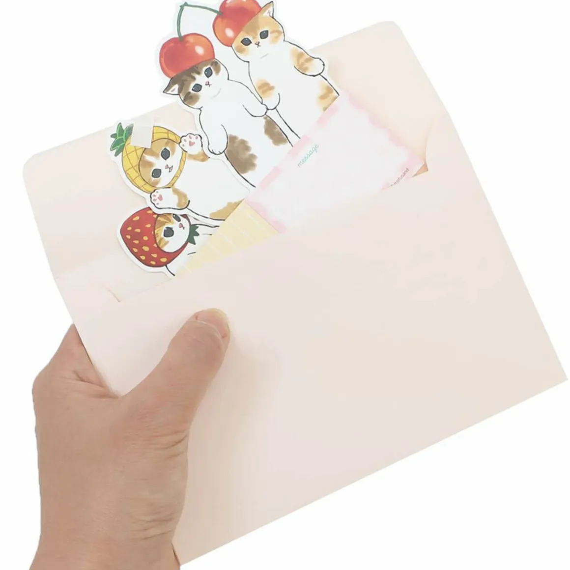 Mofusand Fruit Series Pop Up Birthday Greetings Card by Brai Japan