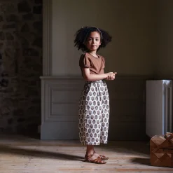 Molly Trousers in Jaipur Floral Tea Rose by Little Cotton Clothes