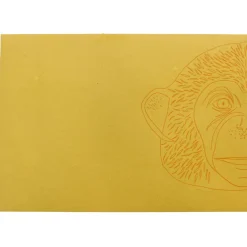 Monkey Mask Greetings Card by East End Press