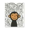 Monkey Mini Greetings Card by Lisa Jones Studio