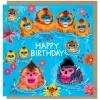 Monkeys Swimming Birthday Greetings Card by Emma Jayne for Earlybird Designs