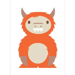 Monster Greetings Card by Dicky Bird
