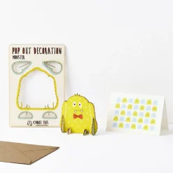 Monster Pop Out Decoration And Greetings Card by The Pop Out Card Company