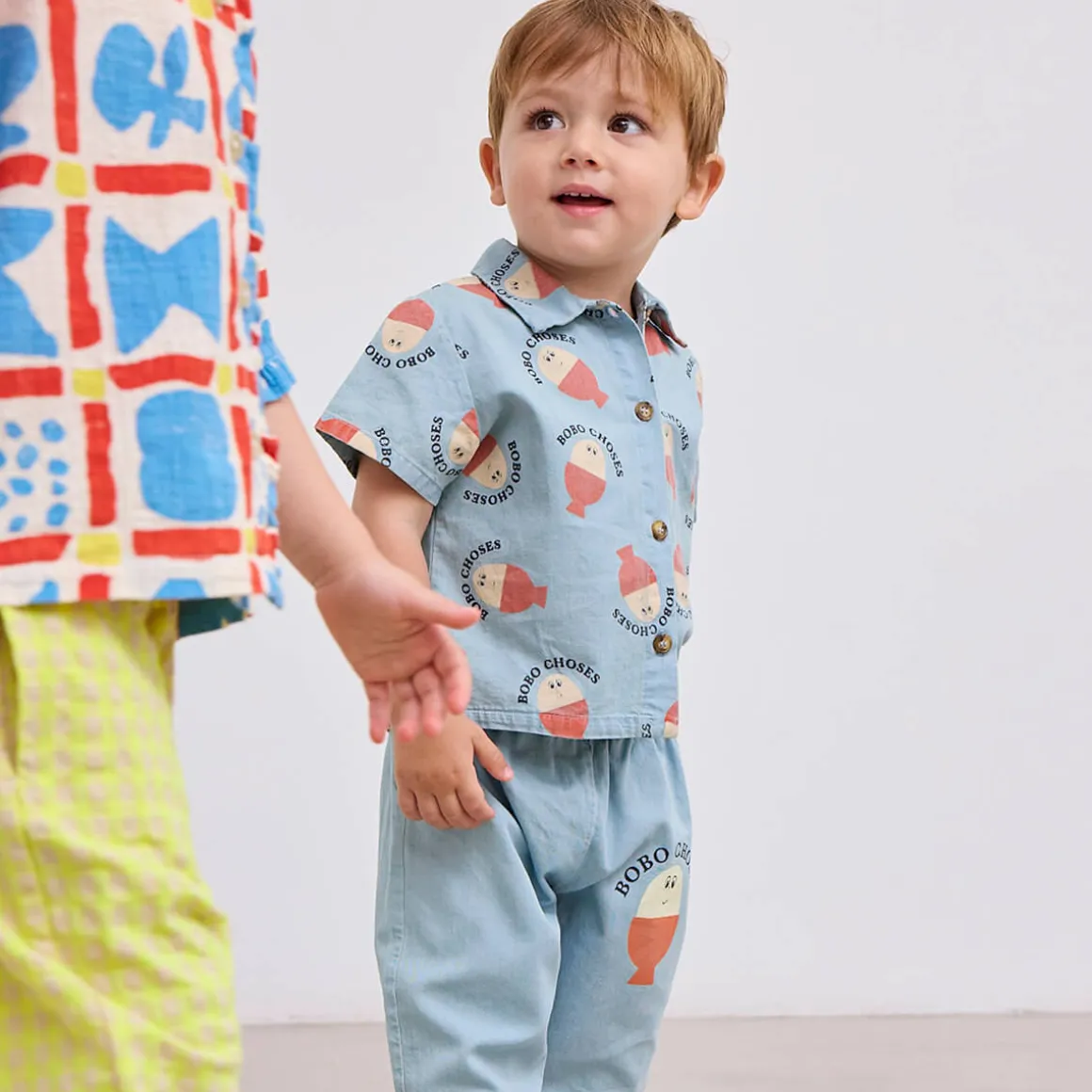 Morning Egg Denim Baby Pants by Bobo Choses