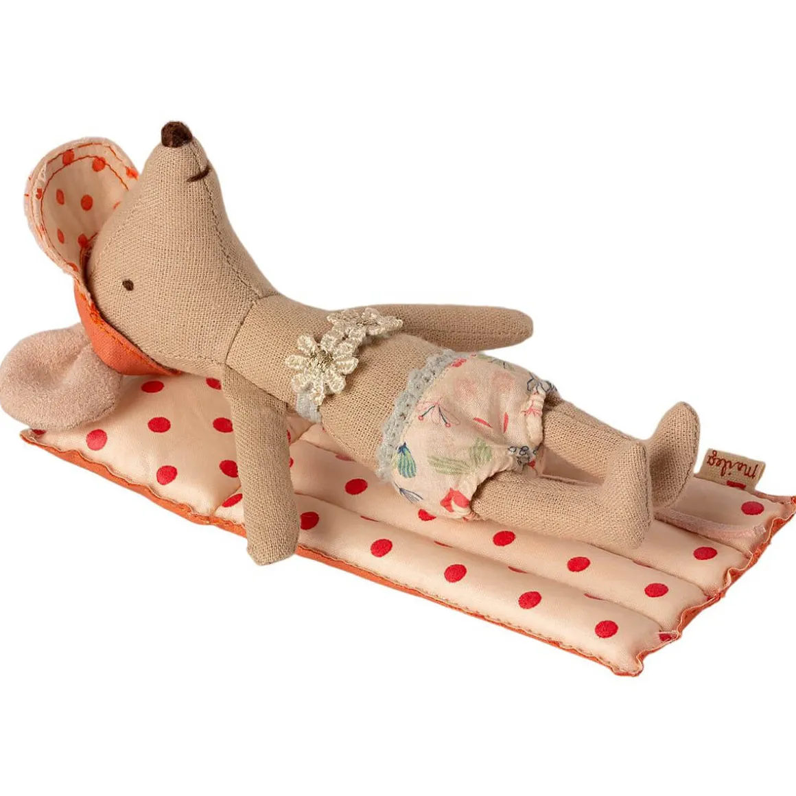 Mouse Air Mattress in Red Dot by Maileg