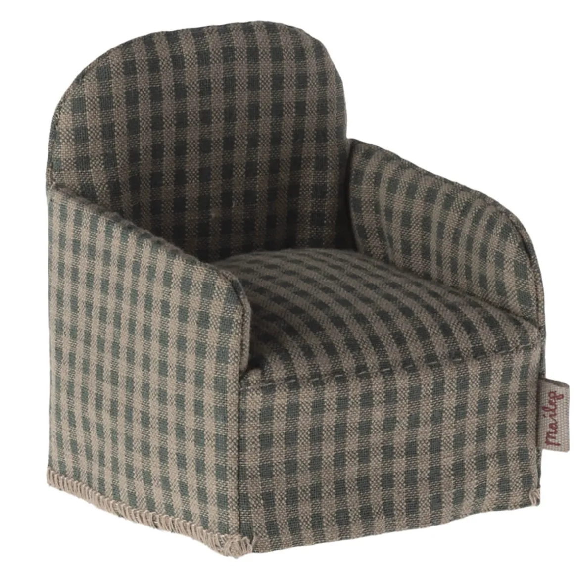 Mouse Chair in Green Checker by Maileg