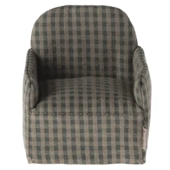 Mouse Chair in Green Checker by Maileg