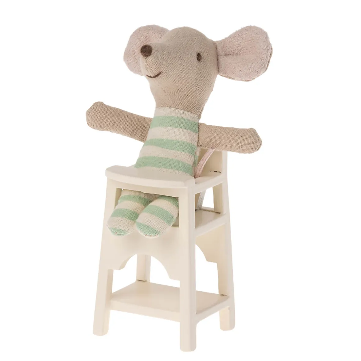 Mouse High Chair in Off White by Maileg