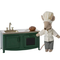 Mouse Kitchen in Dark Green by Maileg